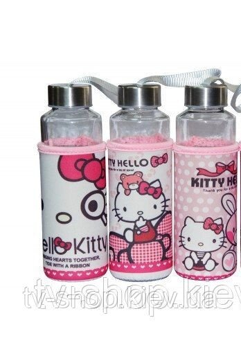 Пляшка Hello Kitty в термочехле,400 мл від компанії ІНТЕРНЕТ МАГАЗИН * ТВ-ШОП * - фото 1