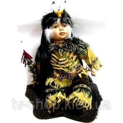 Порцелянова лялька Індіанець (52 см) від компанії ІНТЕРНЕТ МАГАЗИН * ТВ-ШОП * - фото 1