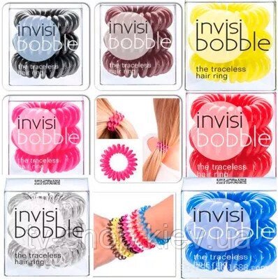 Резиночки Invisi Bobble 3 шт. в наборі (15 кольорів) від компанії ІНТЕРНЕТ МАГАЗИН * ТВ-ШОП * - фото 1