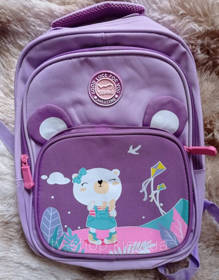 Рюкзак шкільної "Мішка" (розовий,сирень,фіолетовий) від компанії ІНТЕРНЕТ МАГАЗИН * ТВ-ШОП * - фото 1