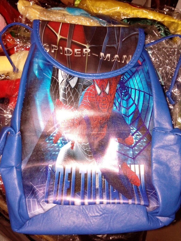 Рюкзак з кожзама "Спайдермен" від компанії ІНТЕРНЕТ МАГАЗИН * ТВ-ШОП * - фото 1
