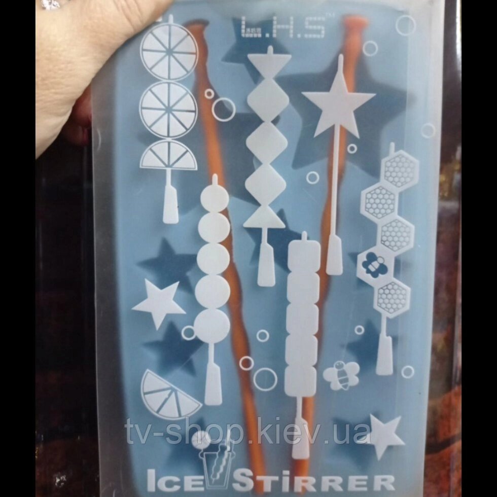Силіконова форма для льоду на паличці Зірки від компанії ІНТЕРНЕТ МАГАЗИН * ТВ-ШОП * - фото 1