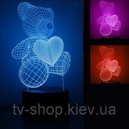 Світильник 3D (12 видів) від компанії ІНТЕРНЕТ МАГАЗИН * ТВ-ШОП * - фото 1