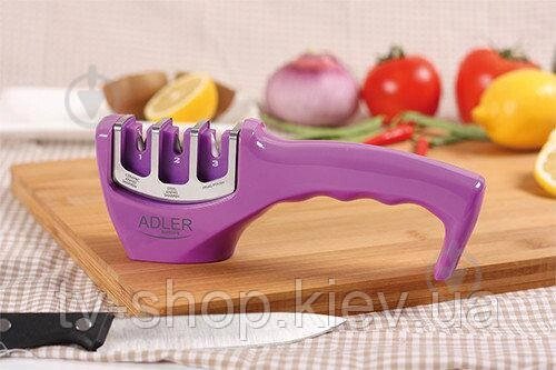 Точилка для ножів Adler (фіолетова) від компанії ІНТЕРНЕТ МАГАЗИН * ТВ-ШОП * - фото 1