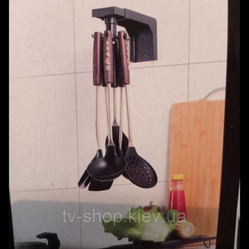 Тримач кухонний на 6 гачків від компанії ІНТЕРНЕТ МАГАЗИН * ТВ-ШОП * - фото 1