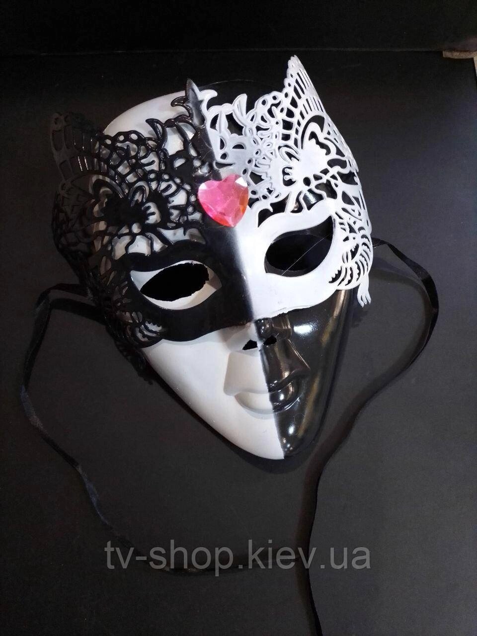 Венеціанська маска Доміно від компанії ІНТЕРНЕТ МАГАЗИН * ТВ-ШОП * - фото 1