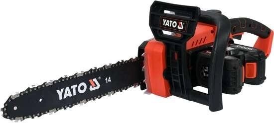 Акумуляторна пила ланцюгова 14" YATO Yato YT-82812 (Польща) від компанії Магазин інструменту та обладнання "Викрутки" - фото 1