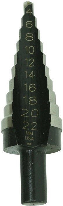 Багатоступінчасте свердло UNIBIT 4M 4-22 мм 10 HOLES IRWIN 10502853 (США) від компанії Магазин інструменту та обладнання "Викрутки" - фото 1