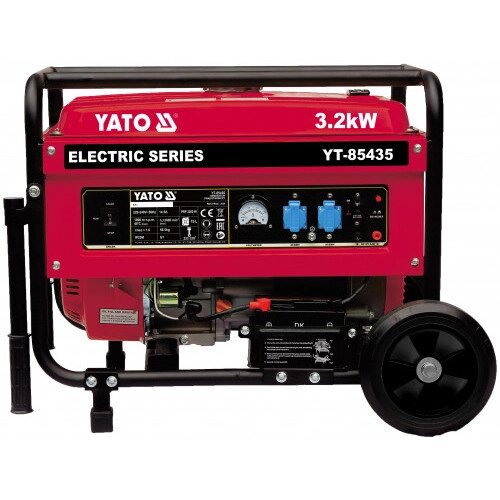 Бензиновий Генератор струму P = 3.2 кВт Yato YT-85435 (Польща) від компанії Магазин інструменту та обладнання "Викрутки" - фото 1