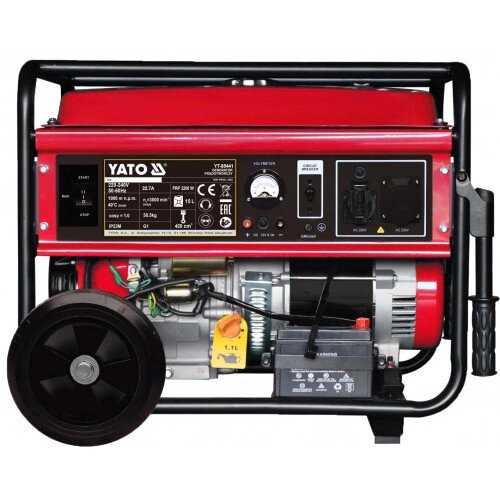 Бензиновий Генератор струму P = 5 кВт Yato YT-85441 (Польща) від компанії Магазин інструменту та обладнання "Викрутки" - фото 1