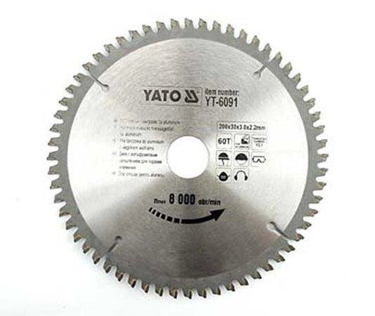Диск пильний по алюмінію 200 мм YATO YT-6091 (Польща) від компанії Магазин інструменту та обладнання "Викрутки" - фото 1