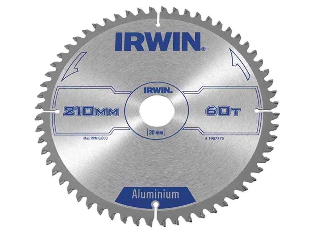 Диск пильний по алюмінію 210х60х30 IRWIN 1907775 (США) від компанії Магазин інструменту та обладнання "Викрутки" - фото 1