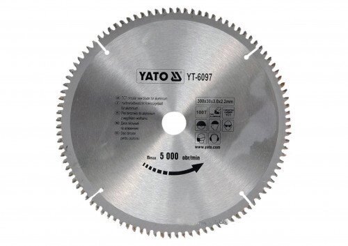 Диск пильний по алюмінію YATO YT-6097 (Польща) від компанії Магазин інструменту та обладнання "Викрутки" - фото 1