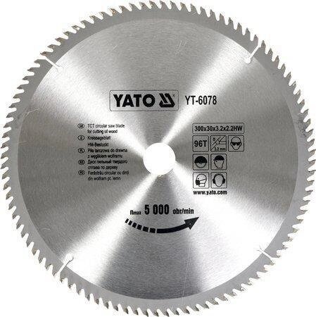 Диск пильний по дереву 300 мм YATO YT-6078 (Польща) від компанії Магазин інструменту та обладнання "Викрутки" - фото 1