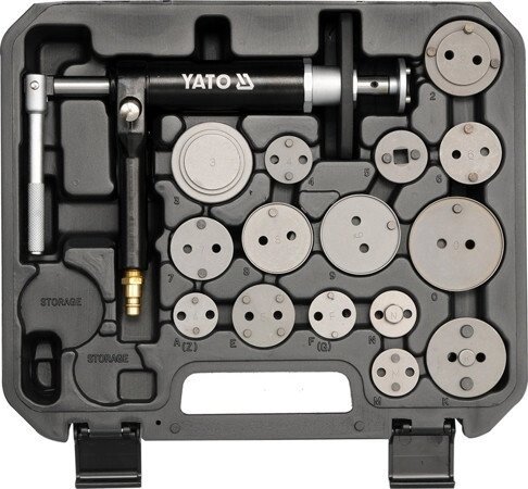 Гальмівні затискачі пневматичні 16 елементів YATO YT-0671 (Польща) від компанії Магазин інструменту та обладнання "Викрутки" - фото 1