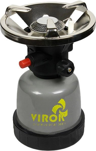 Газовий примус туристичний під балон 190 г ТМ "VIROK" 44V140 (Китай) від компанії Магазин інструменту та обладнання "Викрутки" - фото 1