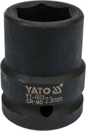 Головка торцева шестигранна ударна 3/4" (М=23 мм/L=50 мм) YATO YT-1073 (Польща) від компанії Магазин інструменту та обладнання "Викрутки" - фото 1