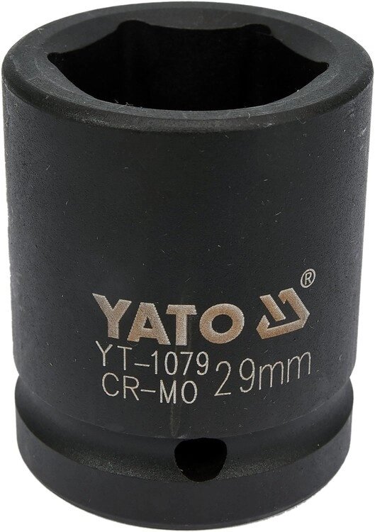Головка торцева шестигранна ударна 3/4" (М=29 мм/L=53 мм) YATO YT-1079 (Польща) від компанії Магазин інструменту та обладнання "Викрутки" - фото 1