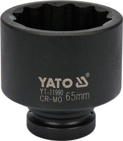 Головка торцева ударна 12-гранна 1" 65 мм YATO YT-11990 (Польща) від компанії Магазин інструменту та обладнання "Викрутки" - фото 1