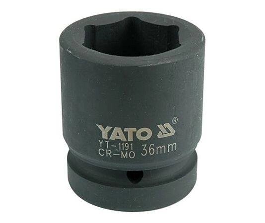 Головка торцева ударна 6-гранна 1" 36 мм YATO YT-1191 (Польща) від компанії Магазин інструменту та обладнання "Викрутки" - фото 1