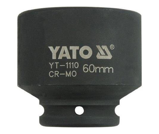 Головка торцева ударна 6-гранна 3/4" 60 мм YATO YT-1110 (Польща) від компанії Магазин інструменту та обладнання "Викрутки" - фото 1