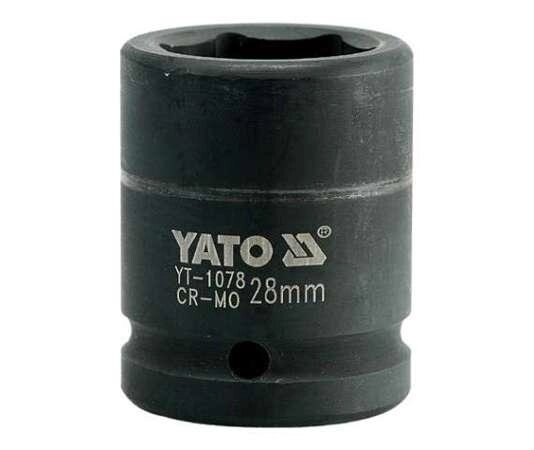 Головка торцева ударна 6-гранна 3/4" (М=28 мм) L=53 мм Yato YT-1078 (Польща) від компанії Магазин інструменту та обладнання "Викрутки" - фото 1