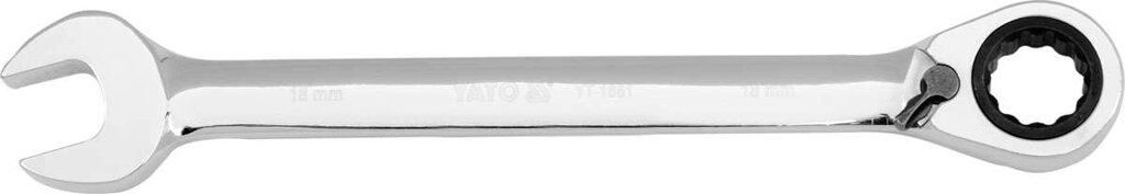 Ключ комбінований до гайок (з трещіткою) (хромванадій) 24/330 мм Yato YT-1667 (Польща) від компанії Магазин інструменту та обладнання "Викрутки" - фото 1