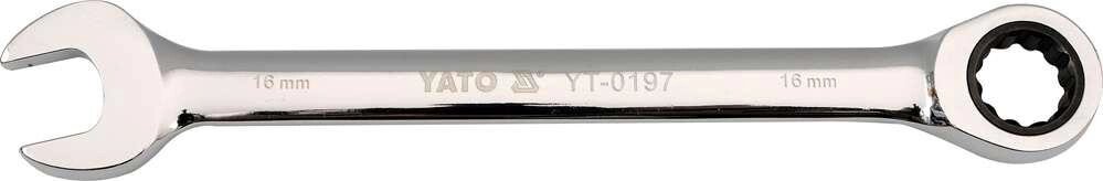 Ключ комбінований з тріскачкою 27 Х 335 мм / 72T YATO YT-0204 (Польща) від компанії Магазин інструменту та обладнання "Викрутки" - фото 1