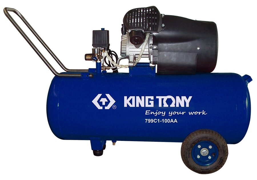 Компресор 3HP KING TONY 799C1-100AA (Тайвань/Китай) від компанії Магазин інструменту та обладнання "Викрутки" - фото 1