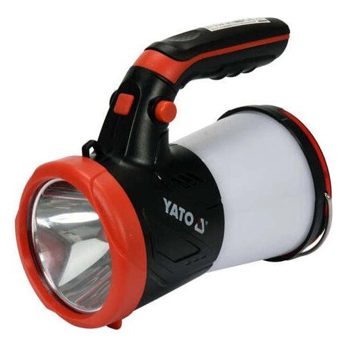 Ліхтар LED-діодний Li-Ion 3.7 В (600-1200 Лм) з ручкою / зарядний USB-пристрій Yato YT-08579 (Польща) від компанії Магазин інструменту та обладнання "Викрутки" - фото 1