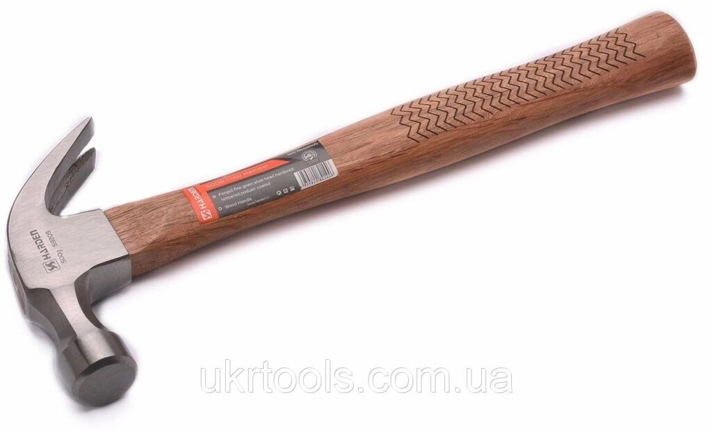 Молоток-обценьки 0,5 кг з дерев'яною ручкою Harden Tools 590205 від компанії Магазин інструменту та обладнання "Викрутки" - фото 1