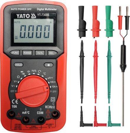 Мультиметр цифровий YATO YT-73086 (Польща) від компанії Магазин інструменту та обладнання "Викрутки" - фото 1