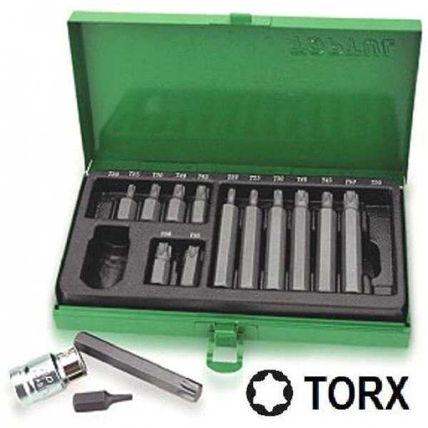Набір біт 10мм TORX 15ед. Toptul GAAD1506 (Тайвань) від компанії Магазин інструменту та обладнання "Викрутки" - фото 1