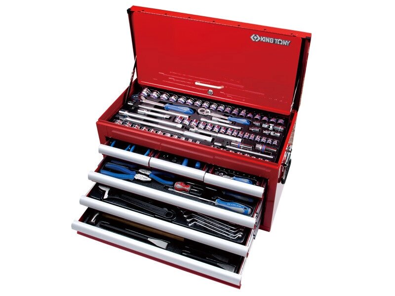 Набір інструментів 219 од в ящику KING TONY 911-000CR (Тайвань) від компанії Магазин інструменту та обладнання "Викрутки" - фото 1