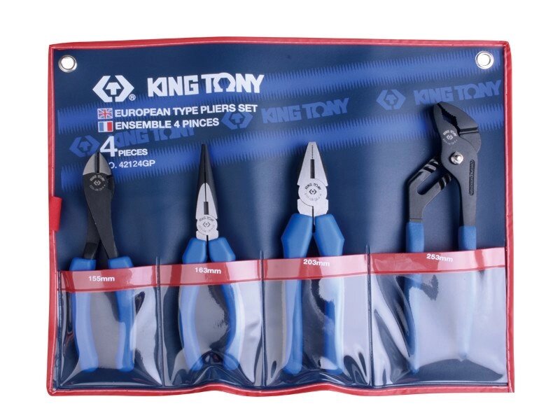Набір інструментів 4 од. KING TONY 42124GP (Тайвань) від компанії Магазин інструменту та обладнання "Викрутки" - фото 1
