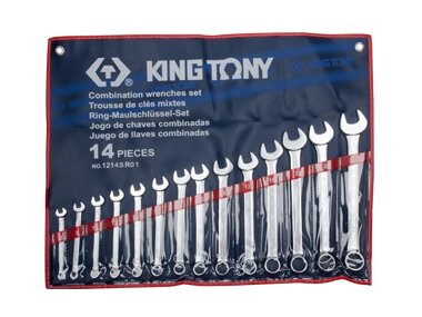 Набір ключів дюймових 14 шт King Tony 1214SR01 (Тайвань) від компанії Магазин інструменту та обладнання "Викрутки" - фото 1
