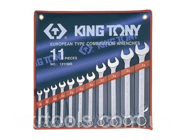 Набір ключів комбі 11шт. (8-24мм) KINGTONY 1211MR від компанії Магазин інструменту та обладнання "Викрутки" - фото 1