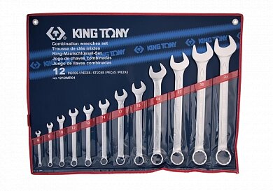 Набір ключів комбінованих 12 пр. 6~32 mm KING TONY 1212MR01 (Тайвань) від компанії Магазин інструменту та обладнання "Викрутки" - фото 1