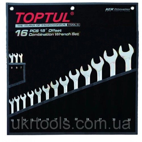 Набір ключів комбінованих 16 шт. 7-32 "Hi-Performance" Toptul GPAX1601 (Тайвань) від компанії Магазин інструменту та обладнання "Викрутки" - фото 1