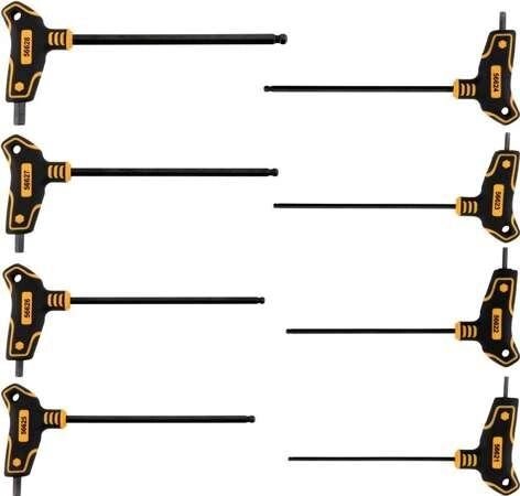 Набір шестигранних ключів Т-образних з кульковим наконечником Vorel 56629 (Польща) від компанії Магазин інструменту та обладнання "Викрутки" - фото 1