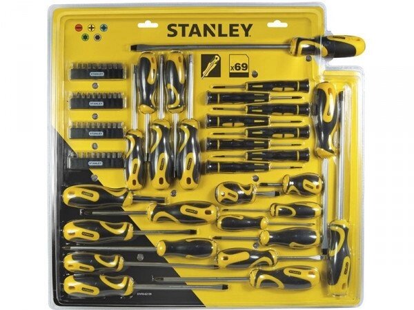 Набір викруток і насадок 69 предметів STANLEY STHT0-62139 від компанії Магазин інструменту та обладнання "Викрутки" - фото 1