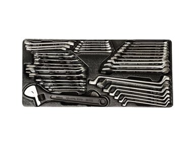 Накидні ключі ріжкові в ложименте (компл. 38 шт.) KINGTONY 9-90138CR від компанії Магазин інструменту та обладнання "Викрутки" - фото 1