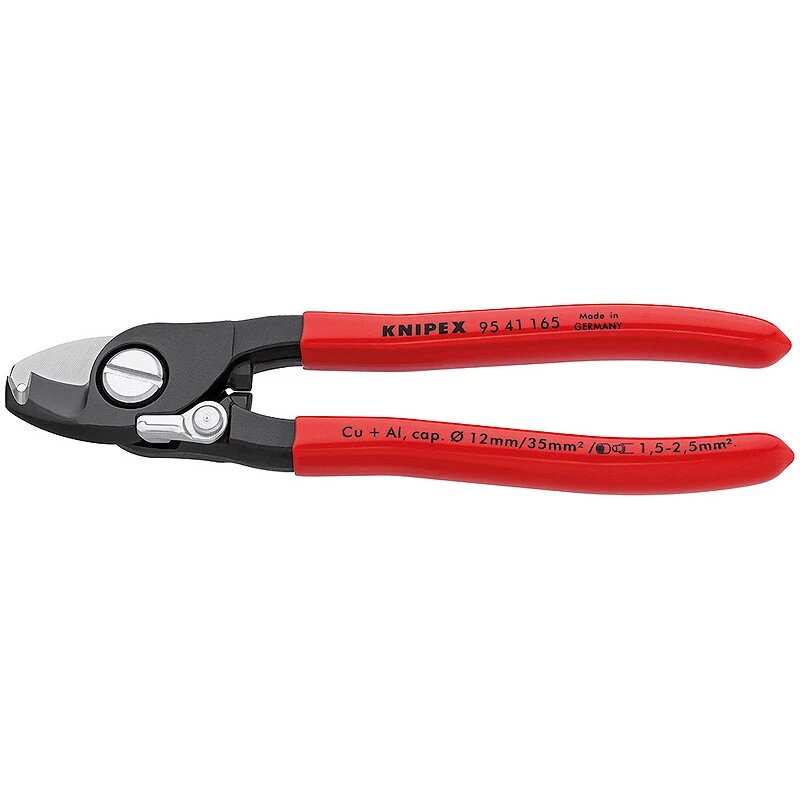 Ножиці для кабелю з функцією видалення ізоляції KNIPEX 95 41 165 (Німеччина) від компанії Магазин інструменту та обладнання "Викрутки" - фото 1