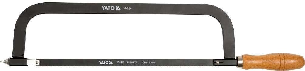 Ножівка по металу L=300 мм дерев'яна ручка Yato YT-3160 (Польща) від компанії Магазин інструменту та обладнання "Викрутки" - фото 1