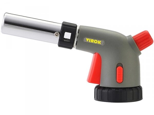 Пальник газовий з п'єзопідпалом на балончик ТМ "VIROK" 44V179 від компанії Магазин інструменту та обладнання "Викрутки" - фото 1