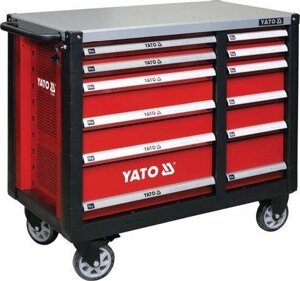 Шафа-візок інструментальний з 12 ящиками на колесах YATO YT-09003 (Польща)