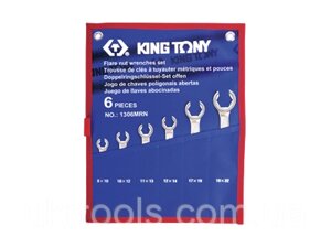 Набір ключів розрізні 6 шт. 8-22 мм King Tony 1306MRN (Тайвань)