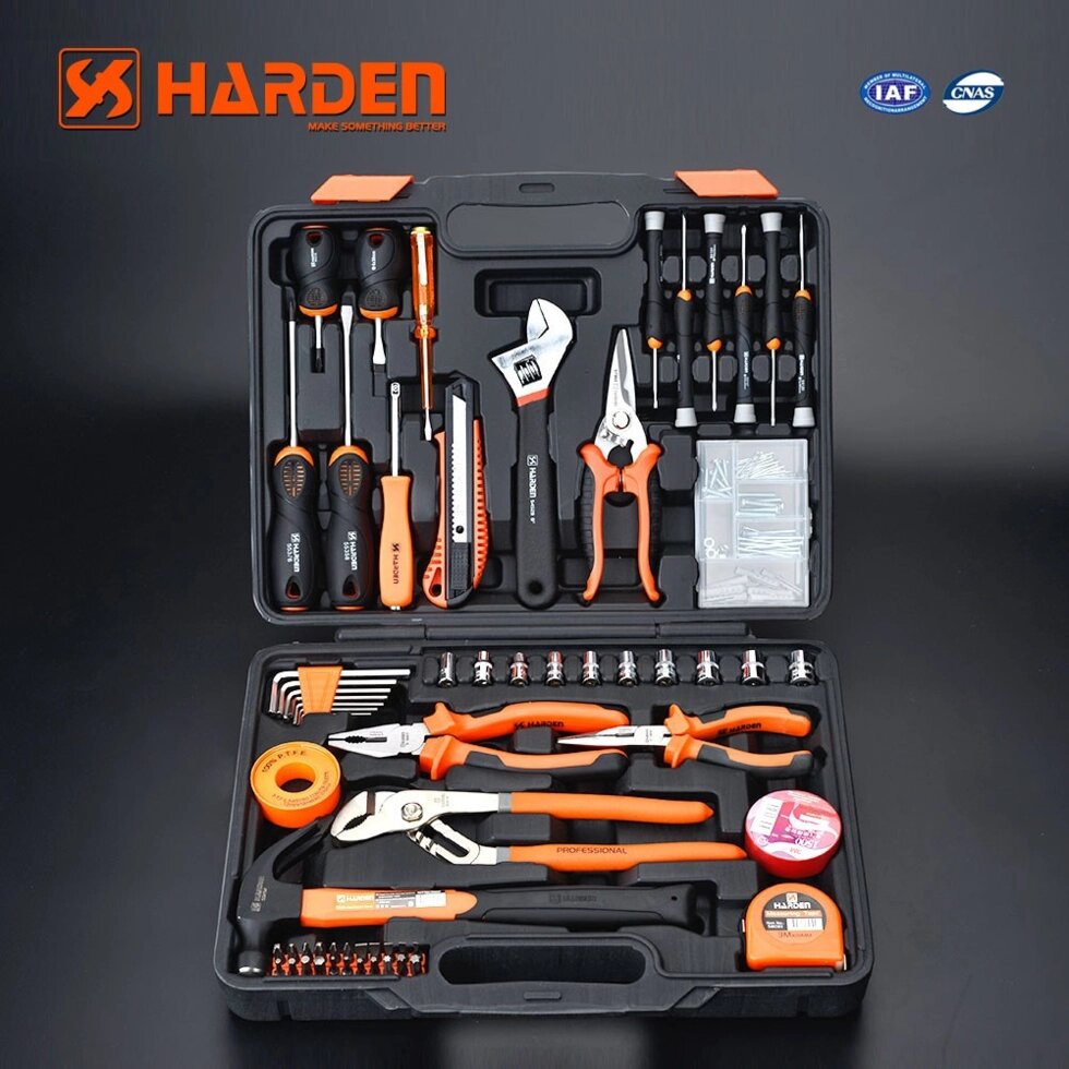 Універсальний набір інструменту 62 пр. Harden Tools 510262 - інтернет магазин