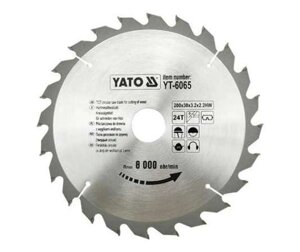 Диск пильний по дереву 200 Х 30 X 3.2 X 2.2 мм YATO YT-6065 (Польща)