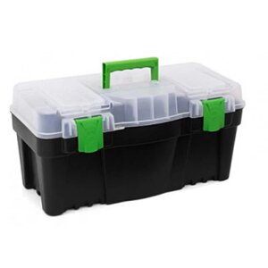 Скринька для інструментів з органайзером пластиковий GREEN BOX 22" (550 Х 267 Х 270 мм) ТМ "VIROK" 79V222